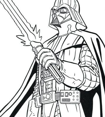 357x400 Darth Vader Head Coloring Pages Design And Ideas Page 0
