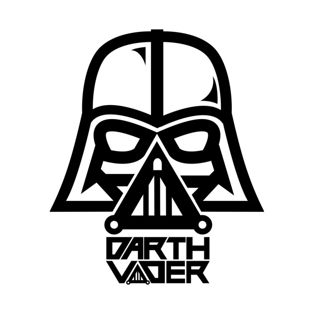630x630 Drawn Darth Vader Black And White