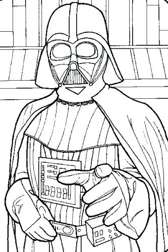 333x500 Darth Vader Coloring Page Star Wars Coloring Pages Star Wars Kids