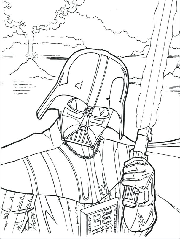 607x802 Excellent Darth Vader Coloring Pages New