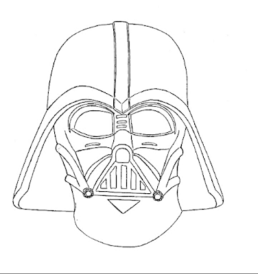 376x400 How To Draw Cartoon Darth Vader And Coloring Page