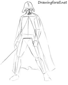 235x293 How To Draw Darth Vader With A Pencil Star Wars