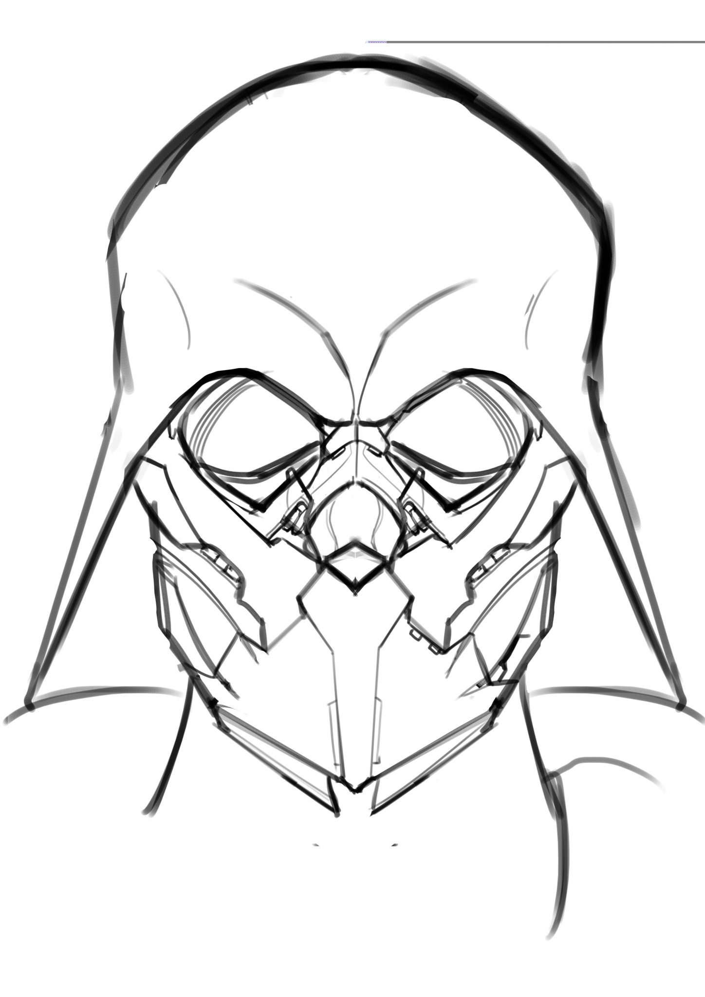 1448x2048 Styles Darth Vader Pencil Drawing Plus How To Draw Darth Maul