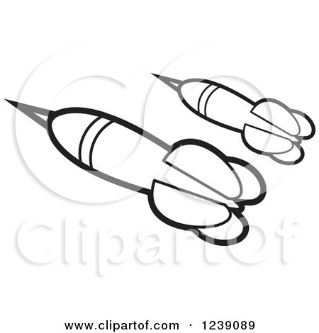 450x470 Clipart Of Black And White Flying Darts