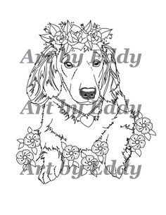 236x305 Custom Item For Kelly Dachshunds, Hand Drawn And Coloring Books