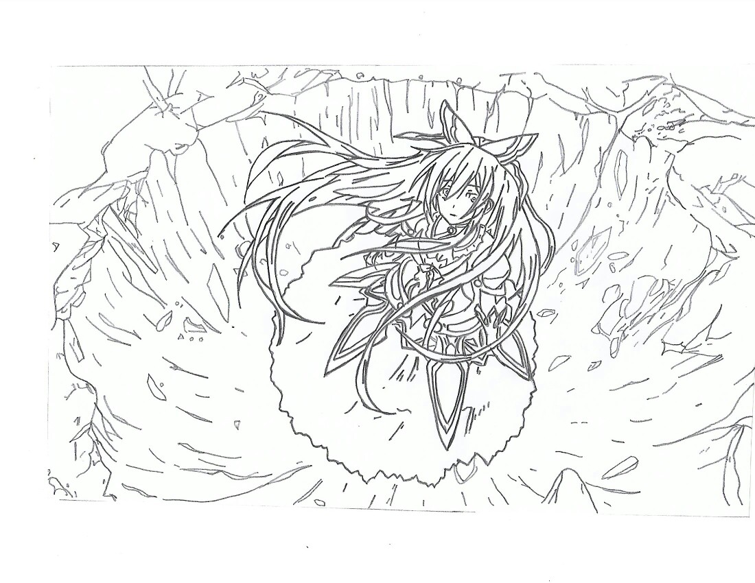 1100x850 Thoka Date A Live Drawing Drawings Drawings