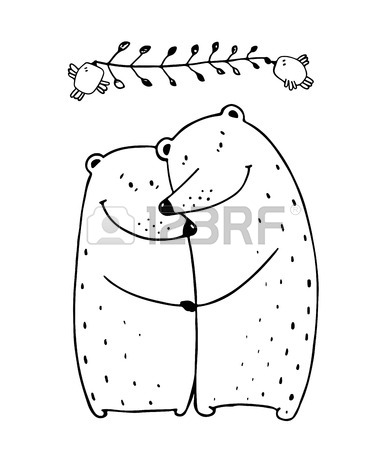 388x450 Lovers Dating Happy Hugging Romantic Teddy Valentine, Vector