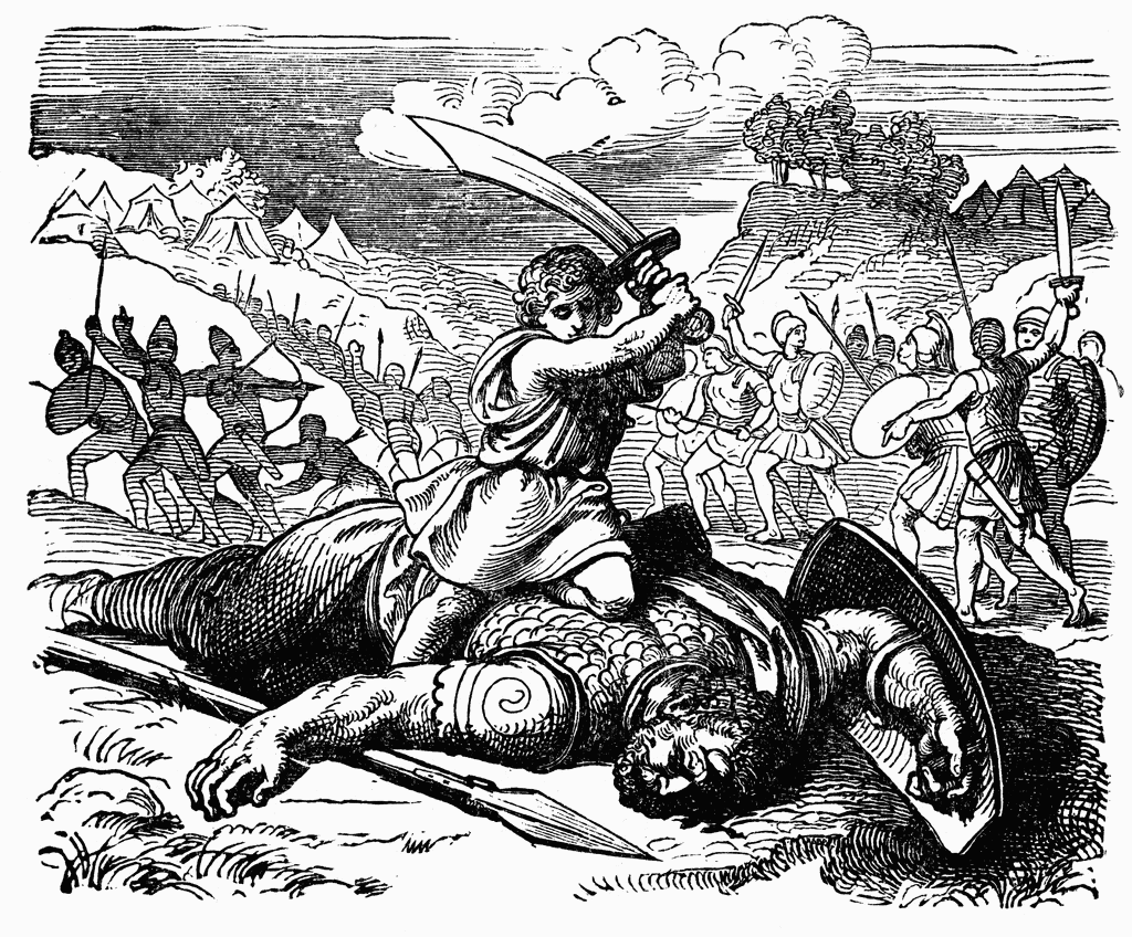 1024x848 David Slays Goliath Clipart Etc