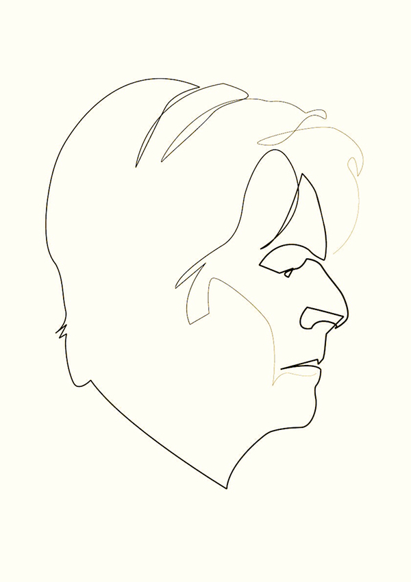 600x850 One Line David Bowie On Behance