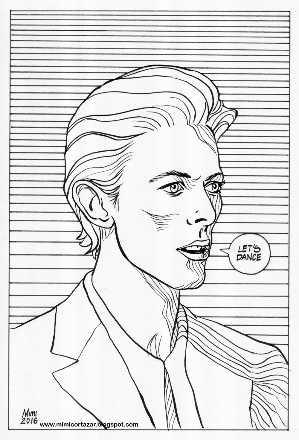 David Bowie Drawing at GetDrawings | Free download