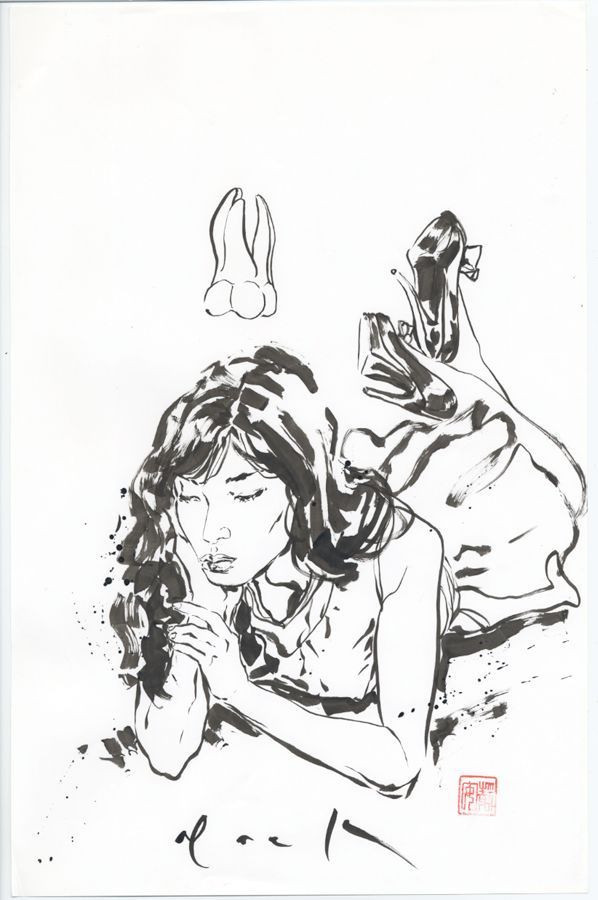 598x900 David Mack Life Drawings Sumi E Brush Painting Century Guild