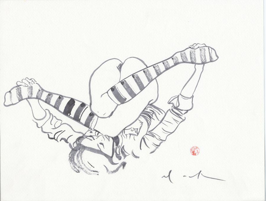 900x681 David Mack Life Drawings Sumi E Brush Painting Century Guild