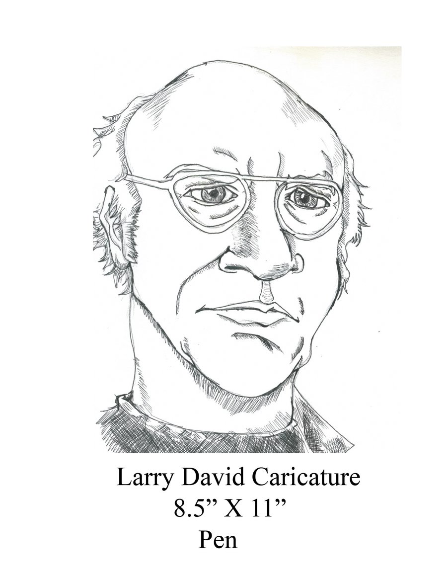 900x1165 Larry David Drawing By Djones502