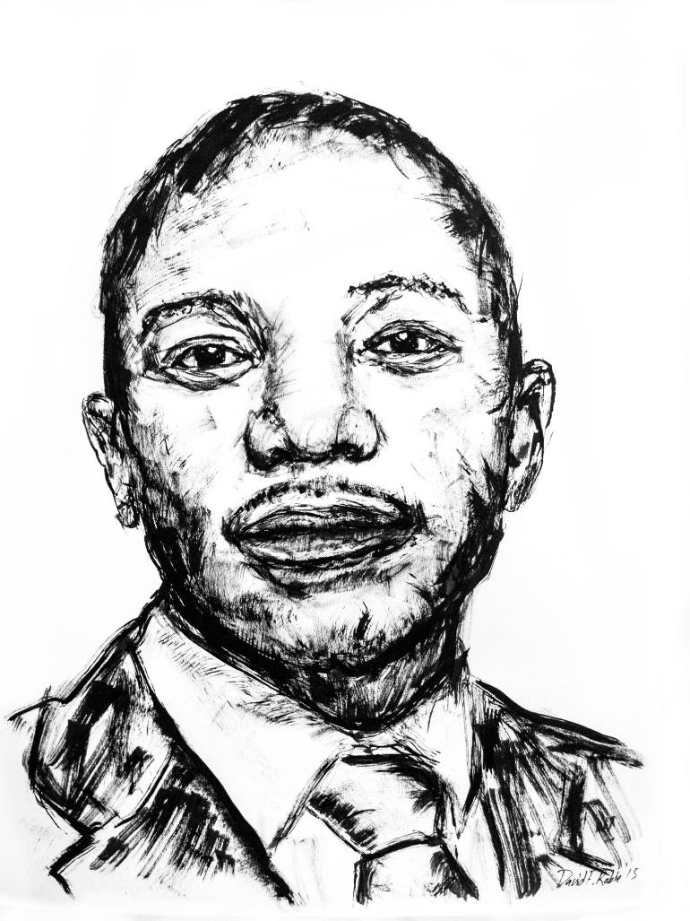 770x1027 Saatchi Art Mmusi Aloysias Maimane Drawing By David Rabie