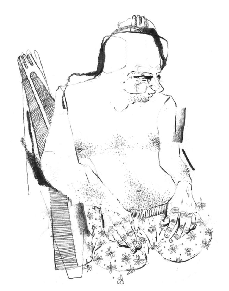 770x978 Saatchi Art Waiting Drawing By David Molina Molina