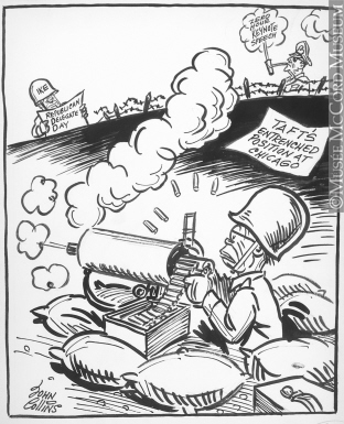 312x385 M965.199.1313 Another D Day. Drawing, Cartoon John Collins
