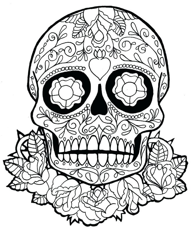 668x800 Dia De Los Muertos Coloring Pages As Well As Background Coloring