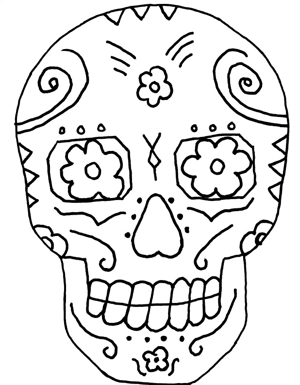 Day Of The Dead Skulls Drawing at GetDrawings | Free download