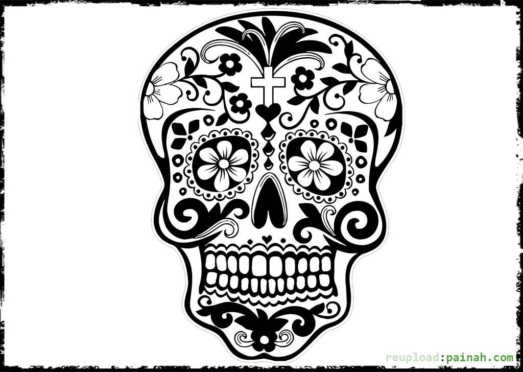 Day Of The Dead Skulls Drawing at GetDrawings | Free download