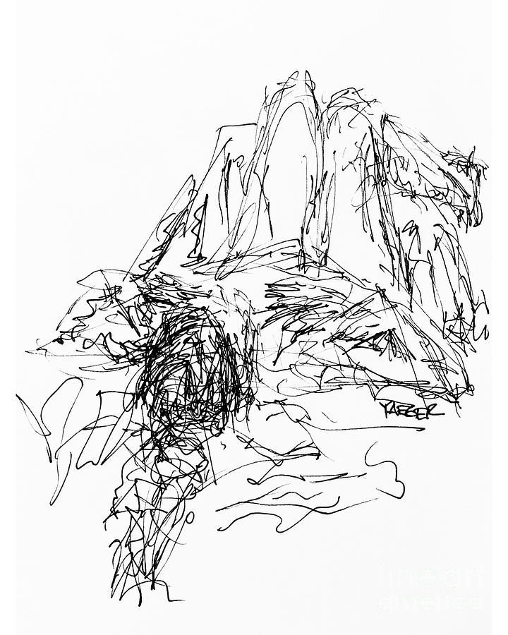 720x900 Initial Sketch For Daydreaming 2492 Drawing By Robert Yaeger