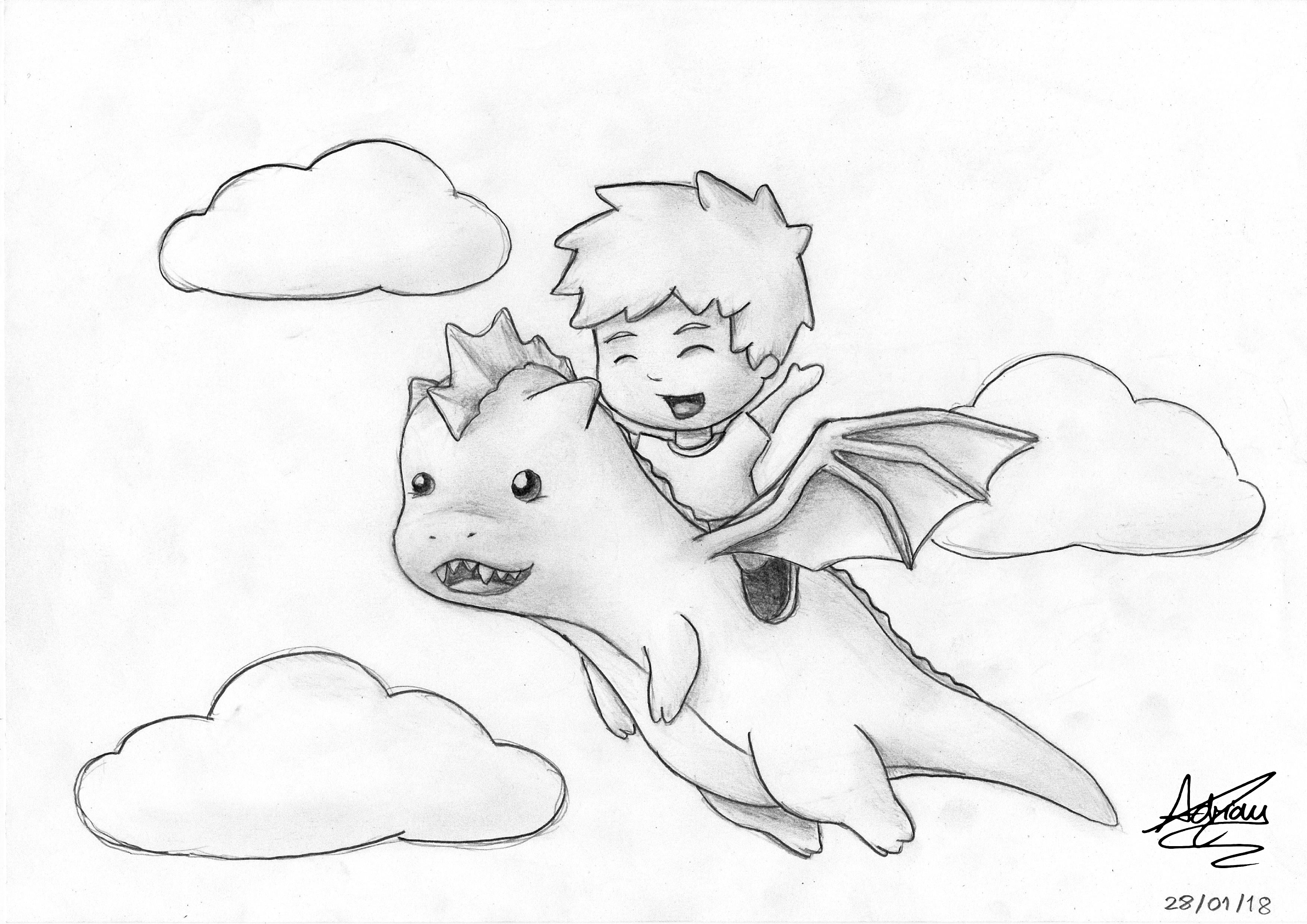 2970x2100 Picmypen Daydreaming One Drawing