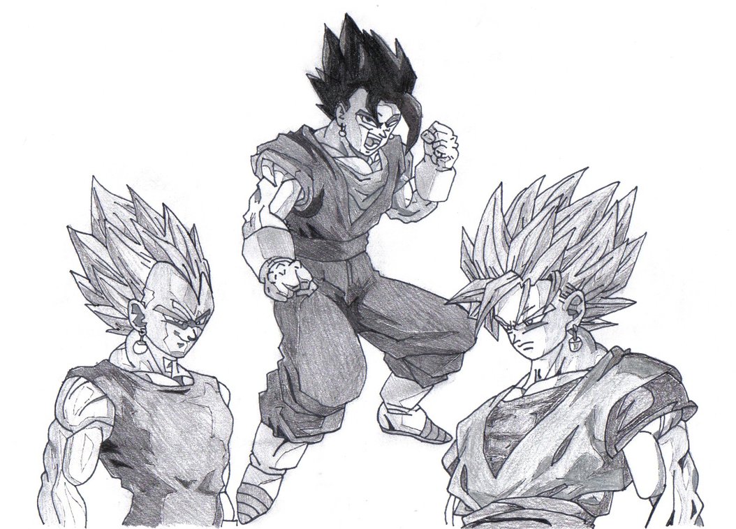 1054x758 Dragon Ball Z Fusion By Karintel