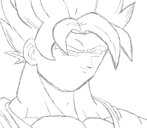 500x433 Dragon Ball Z Images How To Draw Goku Ssj In Ms Paint Step 2 Hd