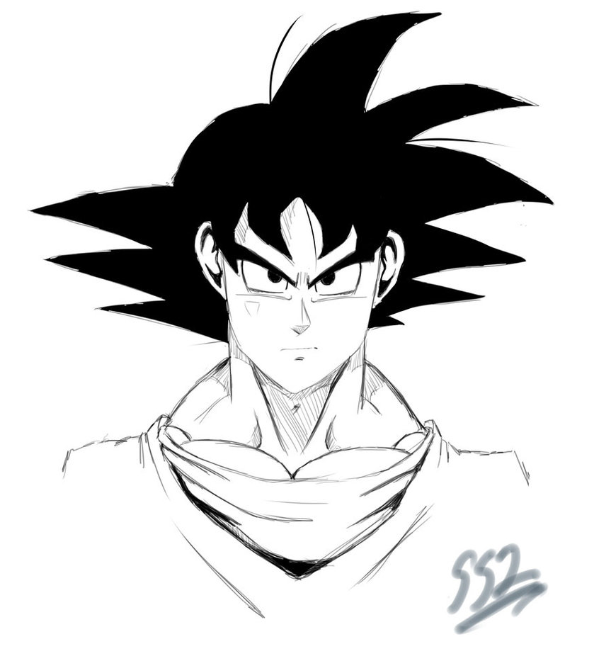 863x926 Dbz Goku By Ss2sonic