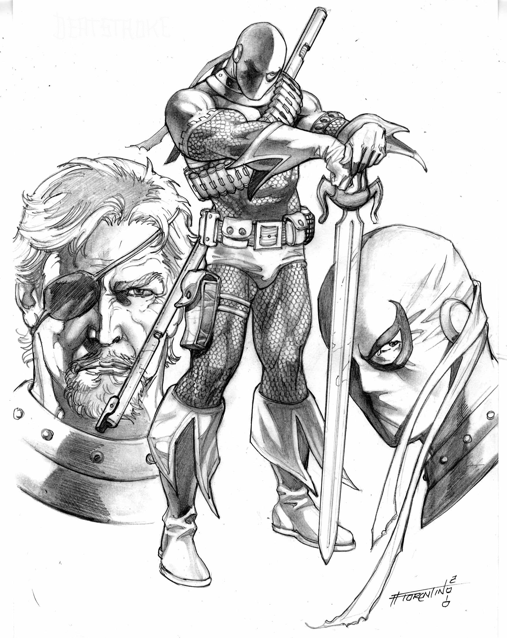 1732x2178 Deathstroke The Terminator By Fabrizio Fiorentino Deathstroke