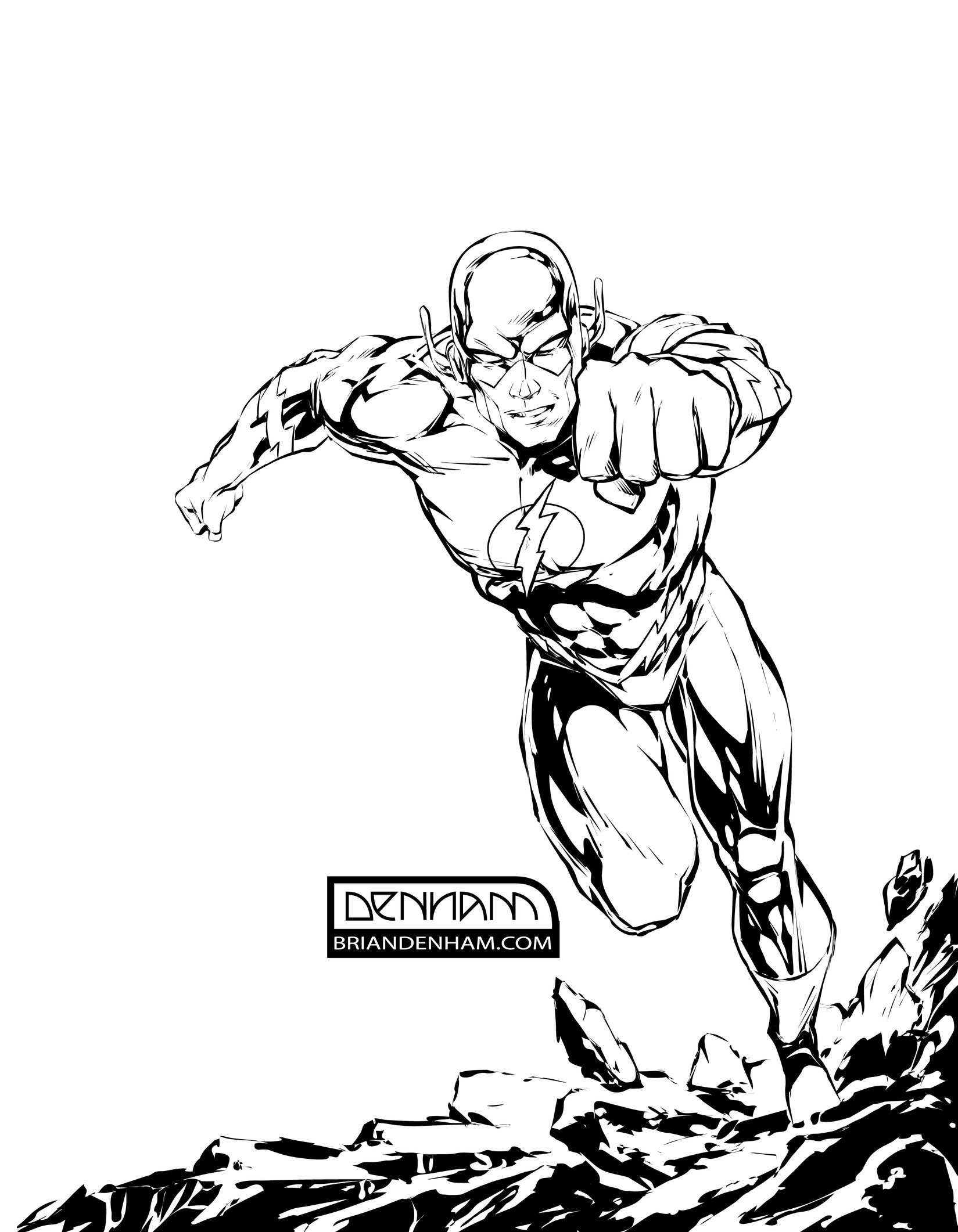 1649x2122 Dc Comics The Flash By Danerot