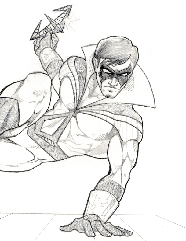 609x792 Comic Book Creator Dennis Sweatt Nightwing Dc Comics Drawing