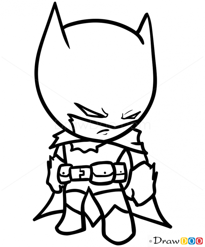665x801 How To Draw Batman, Chibi