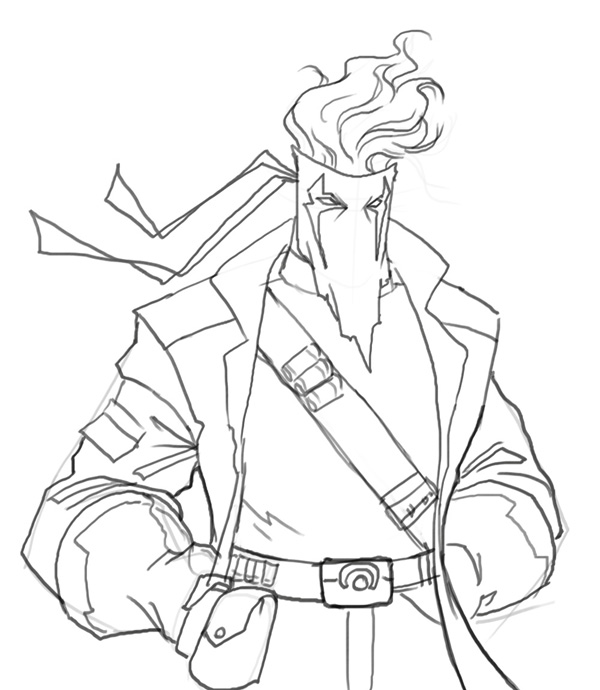 600x690 How To Draw Grifter