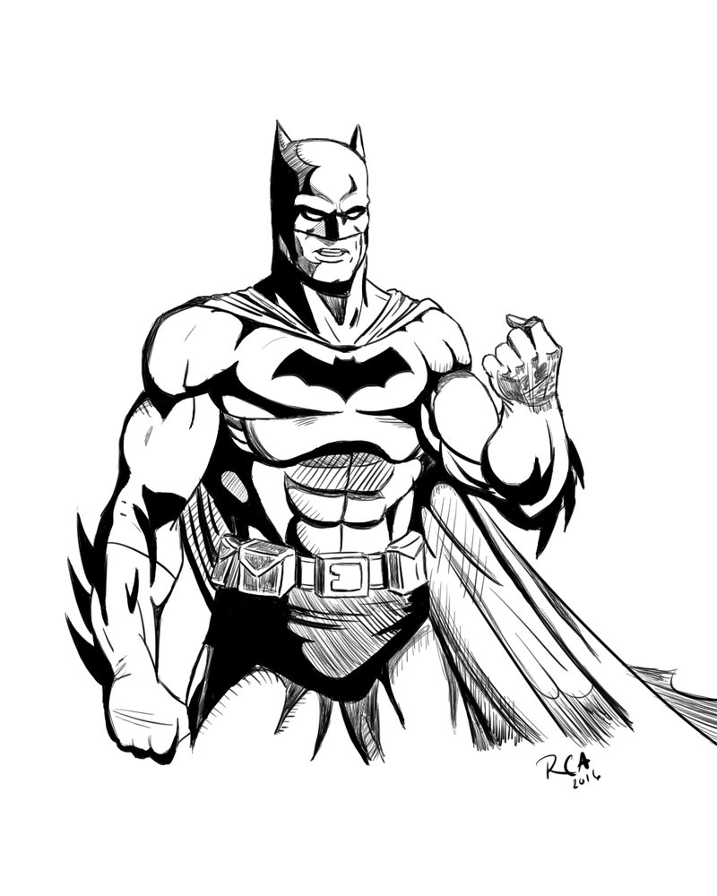 800x1000 Batman (Dc Universe) Drawing By Robertamaya