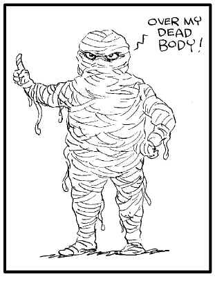 311x407 Bob Mcmahon Illustration Black Amp White Artwork Over My Dead Body