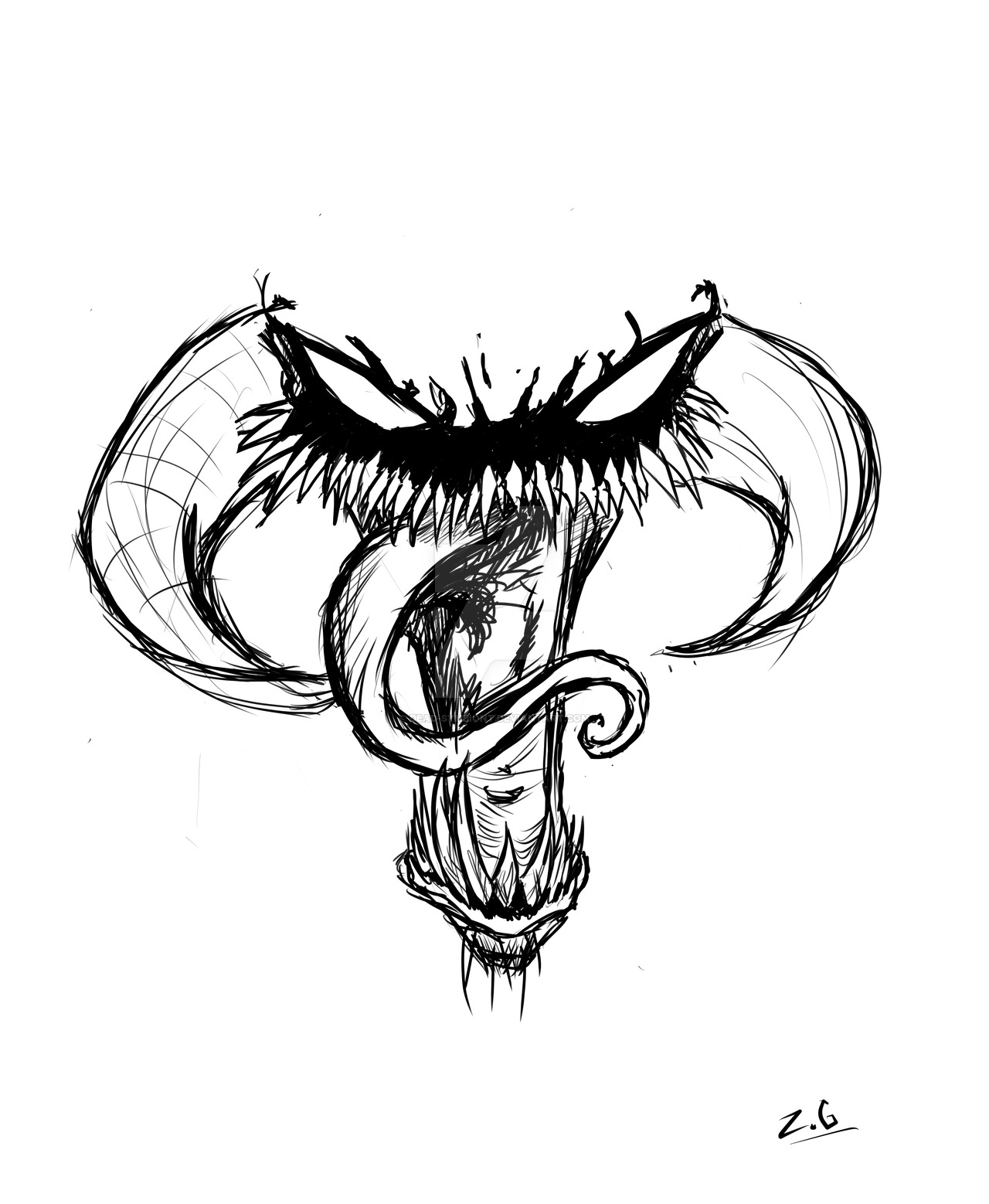 1280x1558 Violator Face Sketch By Dead Symbiont