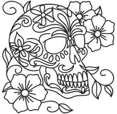 236x230 Skulls Coloring Pages Tattoo Pictures To Pin