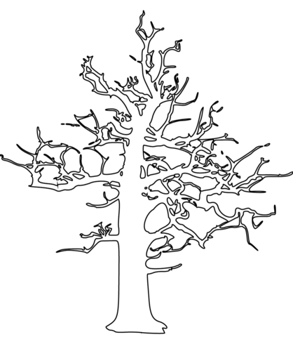 418x480 Dead Tree Coloring Page Free Printable Coloring Pages