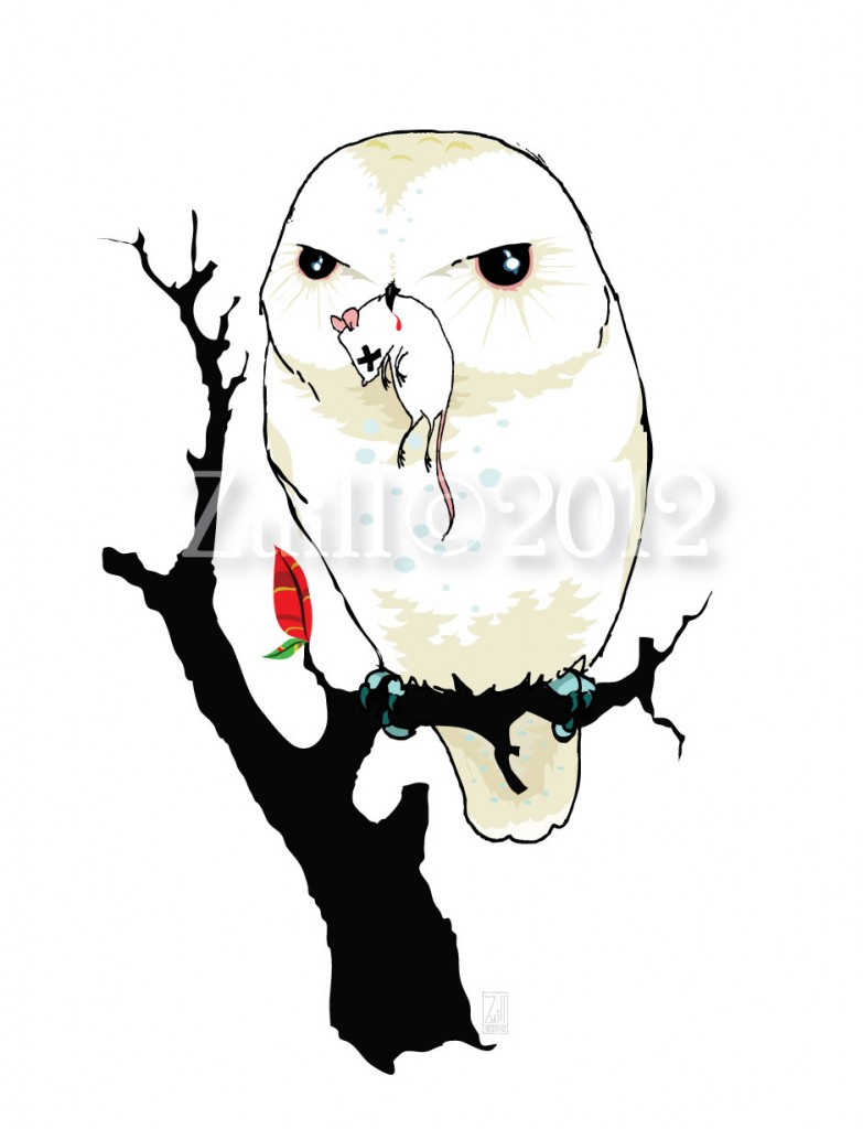 783x1024 New Print! It's A Owl And Dead Mouse. Andrea Zuill's Blog