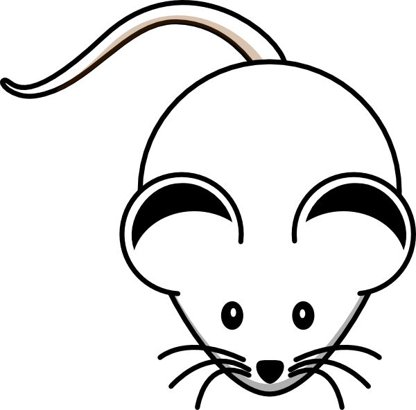 600x592 White Mouse Clip Art