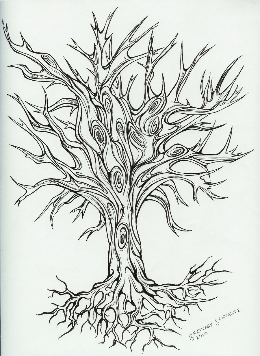 900x1232 Free Printable Designs Tree Tattoo Design By Timburtonfan11