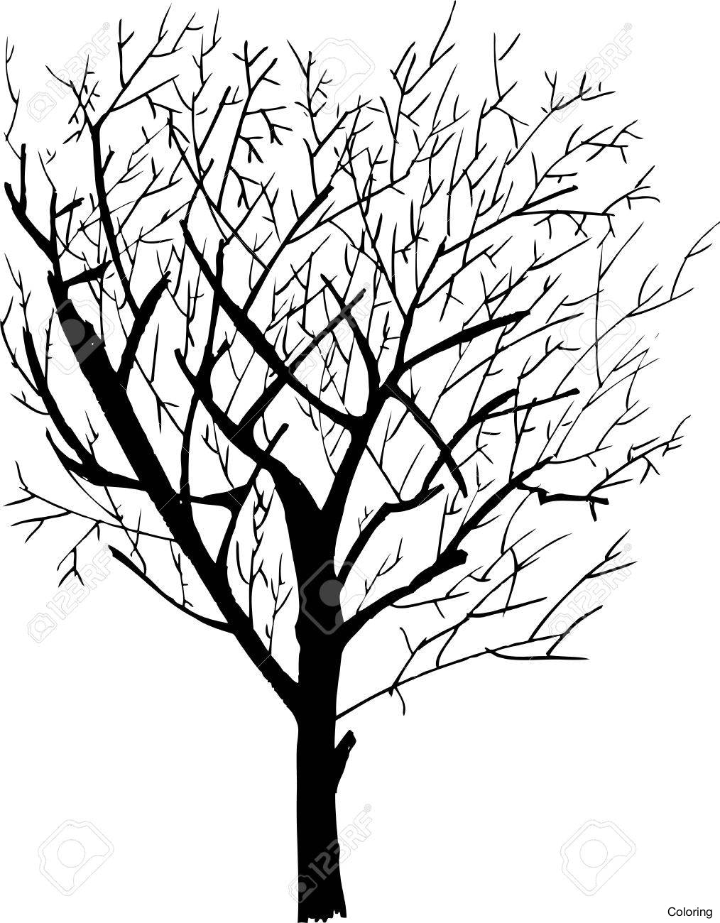 1014x1300 How To Draw A Dead Tree Coloring I Want An Old With Heart Carved