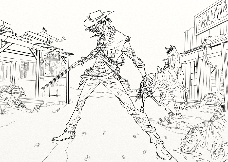 900x637 Red Dead Digital Art