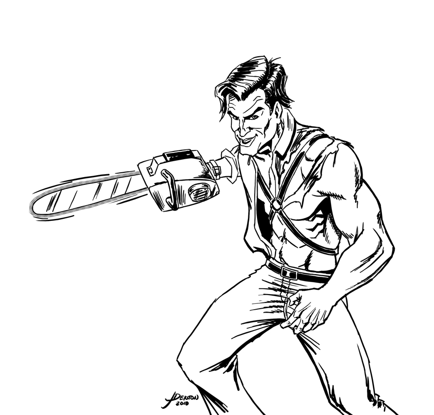 893x855 Evil Dead's Ash By Jamesdenton