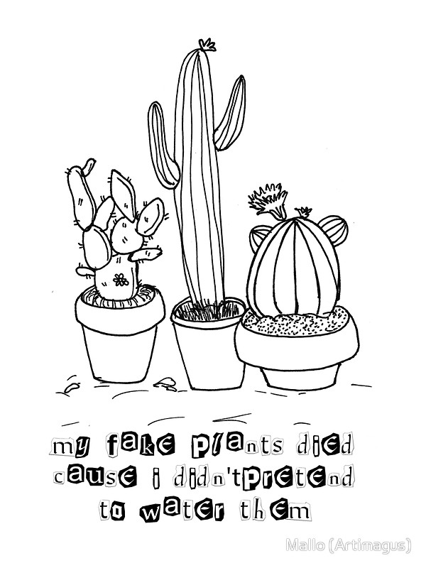600x800 My Dead Plants Stickers By Mallo (Artimagus) Redbubble