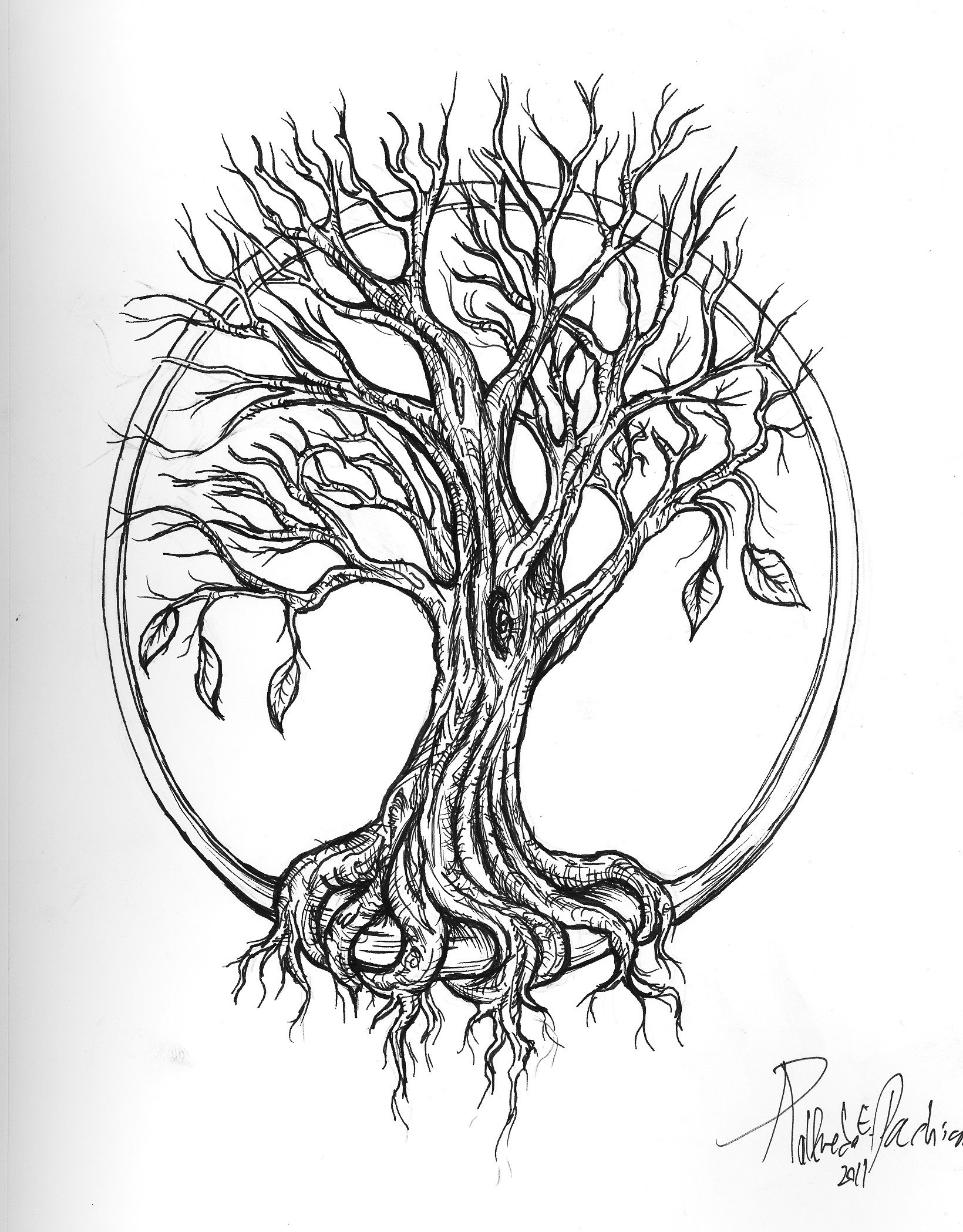 1640x2098 Drawn Dead Tree Twisty
