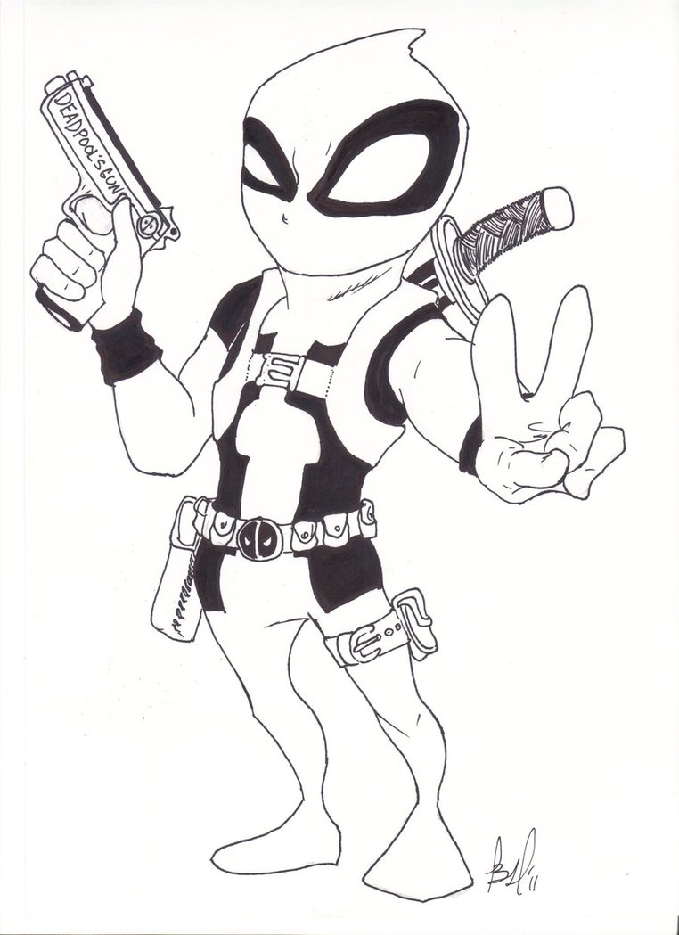 762x1049 Chibi Deadpool By Xcliquex