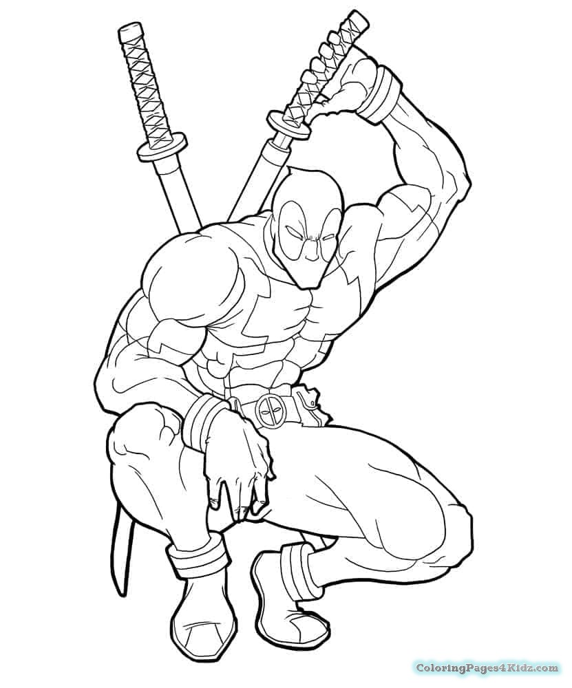 831x1000 Deadpool Chibi Coloring Pages Coloring Pages For Kids