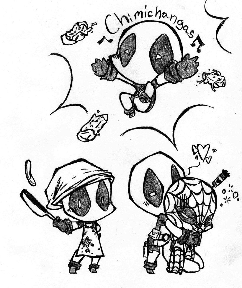 820x974 Marvel Chibi Deadpool By Inya Spring