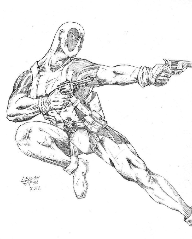 801x997 Deadpool Drawing By Corcruentus